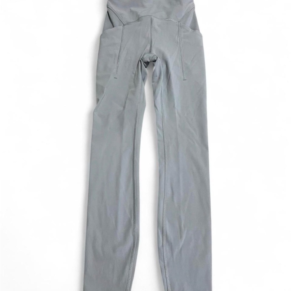 Lululemon Power Thru High-Rise Leggings 25” Gray Size 2 Athletic Athleisure